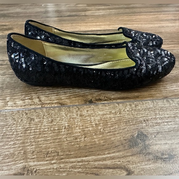 Elaine Turner Sequin Flats 6 - Picture 4 of 11